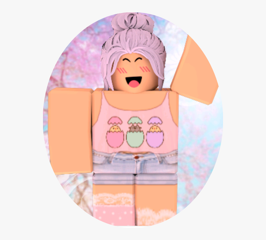 Roblox Pastel Png Download Cute Pink Roblox Girl Transparent