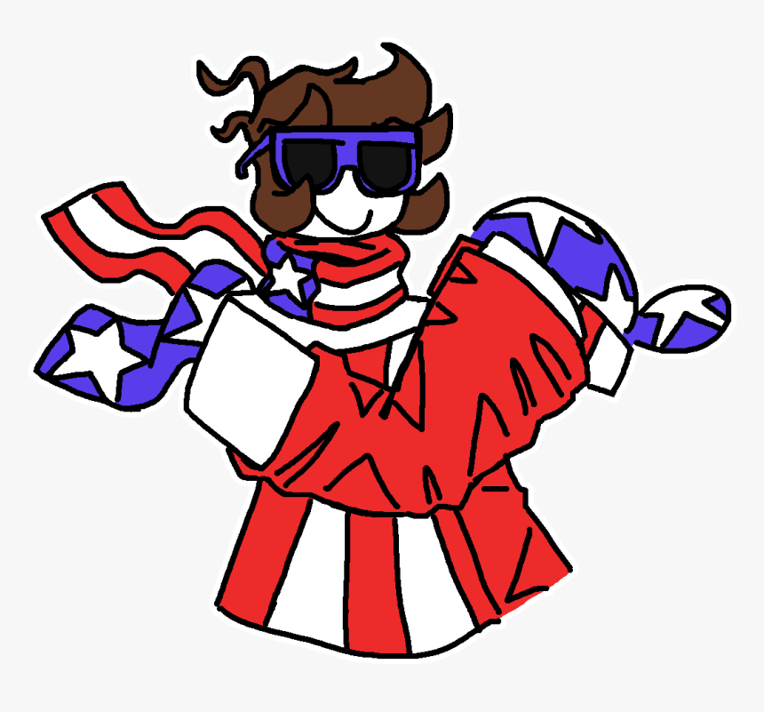 Roblox Patriotgirl No Hat 05/04/20 - Cartoon, HD Png Download, Free Download