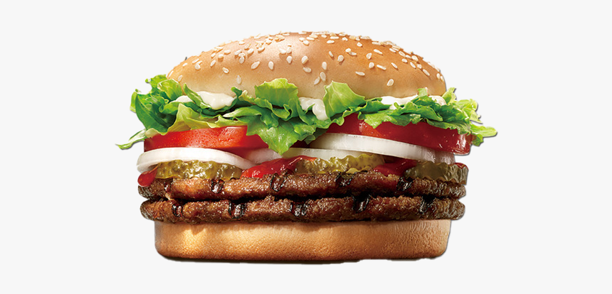 Junk Food Hamburger Png - Burger King Burger Png, Transparent Png, Free Download