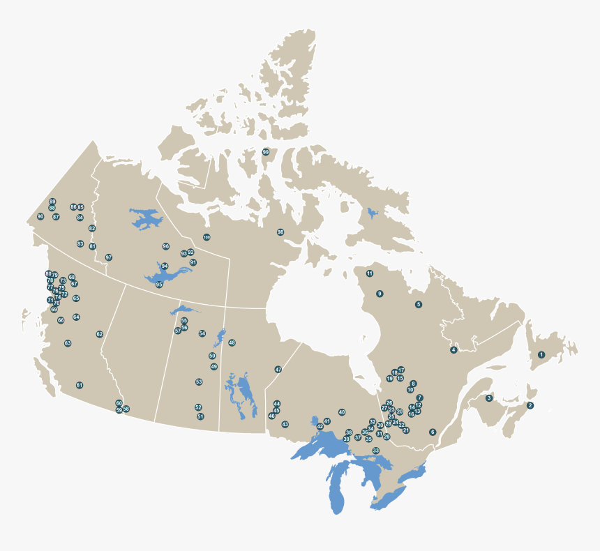Mining In Canada Map, HD Png Download, Free Download