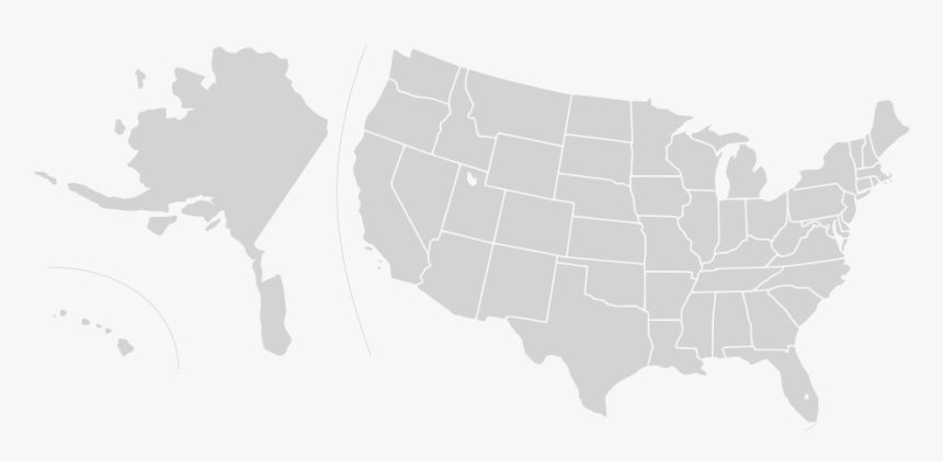 Us Vector Canada - United States Average Elevation Map, HD Png Download, Free Download