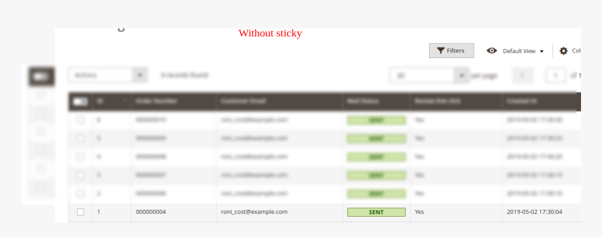 Without-sticky - Website Admin Ui, HD Png Download, Free Download