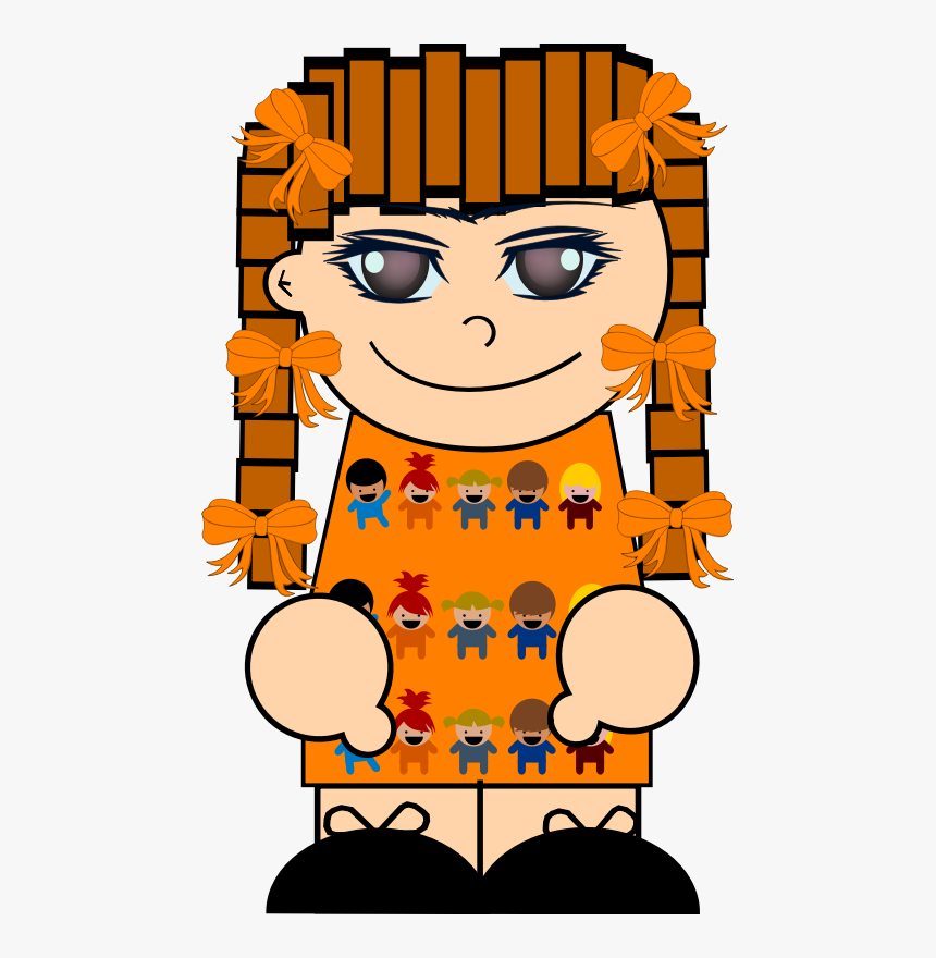 Ginger Girl With Pigtails - Boy, HD Png Download, Free Download