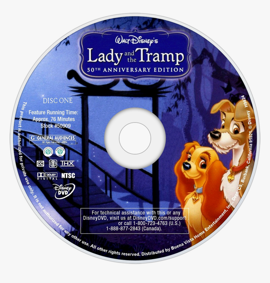 Lady And The Tramp 2 Dvd - Lady And The Tramp Dvd Disc, HD Png Download, Free Download