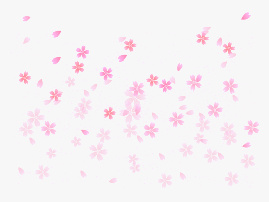 #ftestickers #background #overlay #cherryblossom #petals - Flowers Png Background Pattern, Transparent Png, Free Download