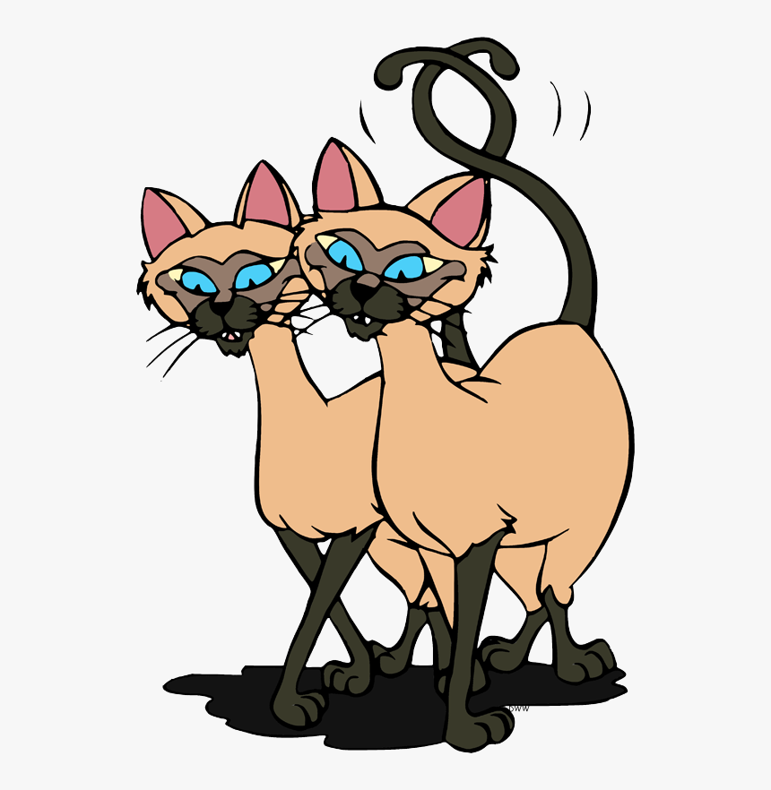 Siamese Cats Lady And The Tramp Clip Art, HD Png Download, Free Download