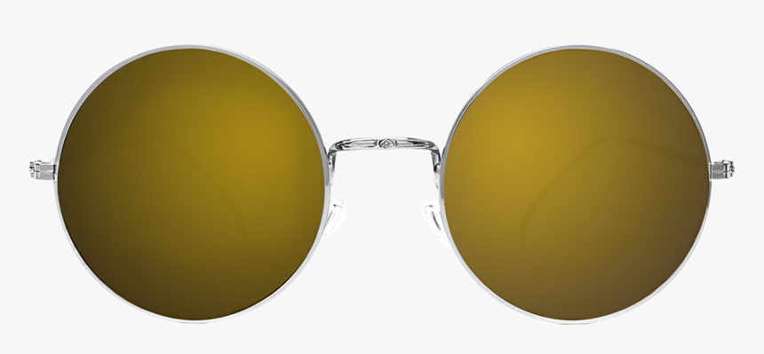 Porto Cervo I Silver With Gold Mirror Lenses - Circle, HD Png Download, Free Download