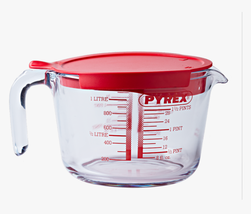 Pyrex Jug With A Lid 1lt - Pyrex 1 Litre Measuring Cup With Lid, HD Png Download, Free Download