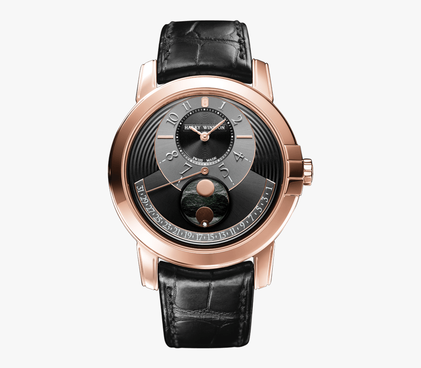 Harry Winston Midnight Moon Phase Automatic 42 Mm - Harry Winston Midamp42rr002, HD Png Download, Free Download