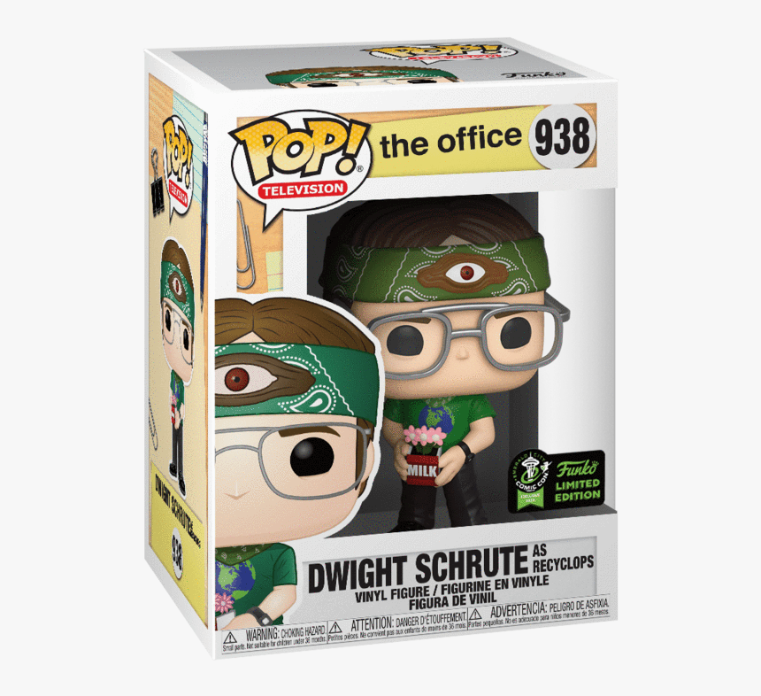 Dwight Schrute Recyclops Pop Ec20 Rs - Emerald City Comic Con Funko 2020, HD Png Download, Free Download