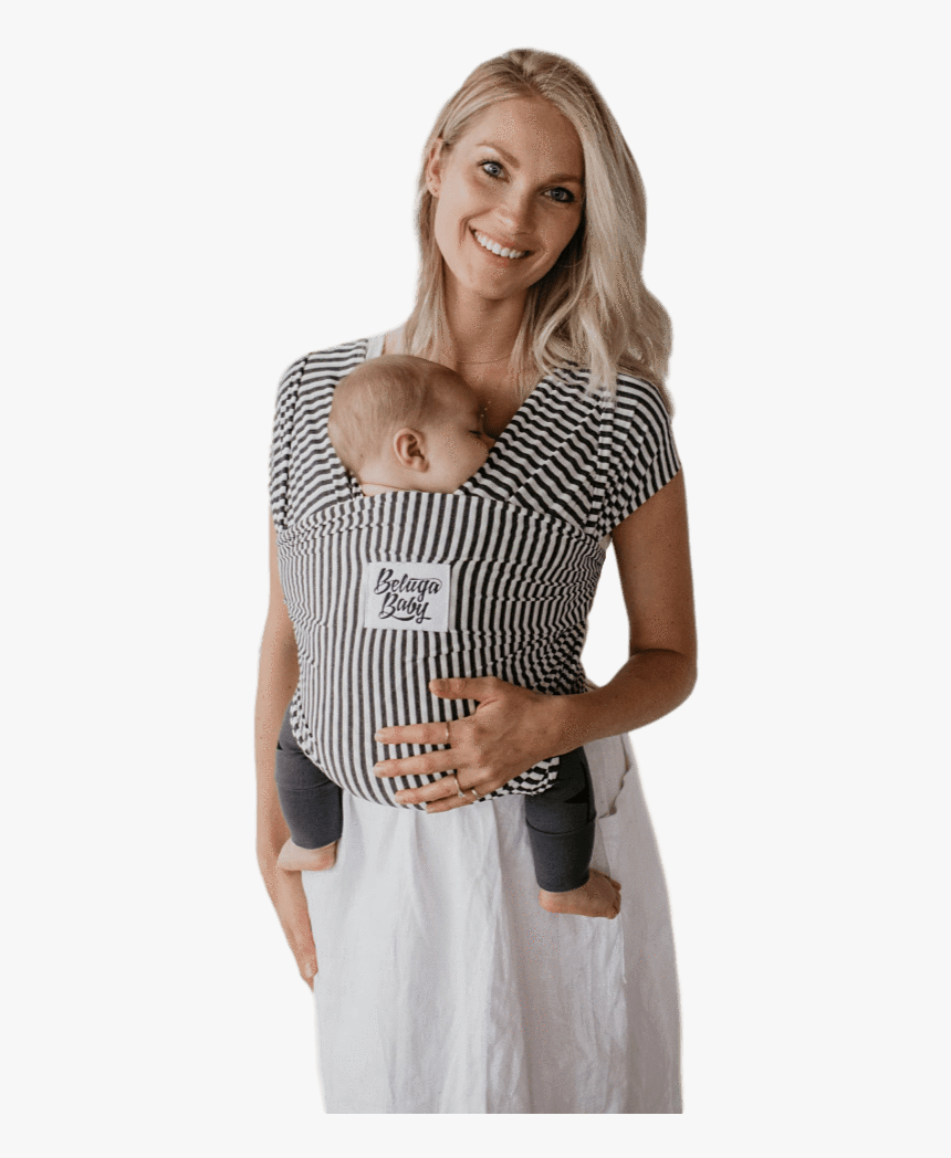 Charcoal And White Stripe - Beluga Baby Carrier, HD Png Download, Free Download