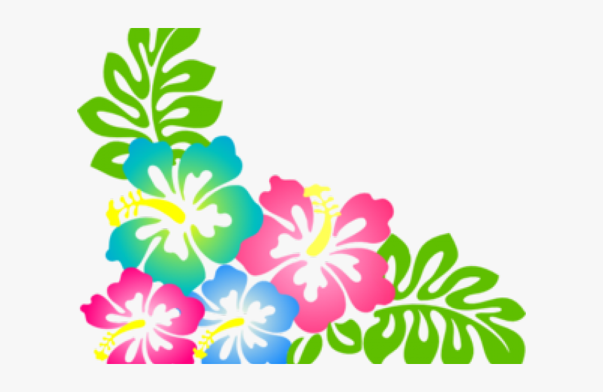 Hibiscus Clip Art , Png Download - Hawaiian Flower Clipart Transparent Background, Png Download, Free Download