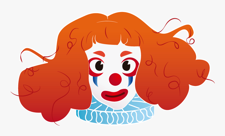 The Clown Happy Funny Clown Colorful Vector Illustration - Cartoon, HD Png Download, Free Download