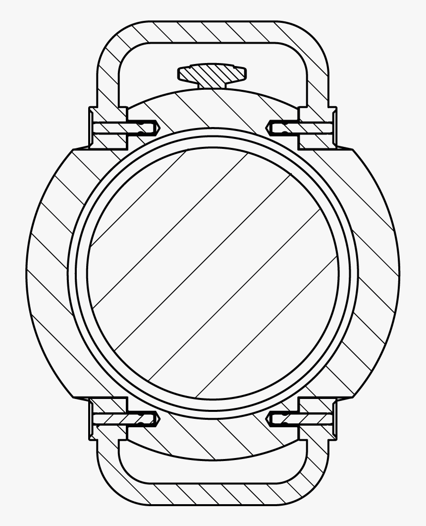 Custom Watch 35mm Moonphase - Line Art, HD Png Download, Free Download