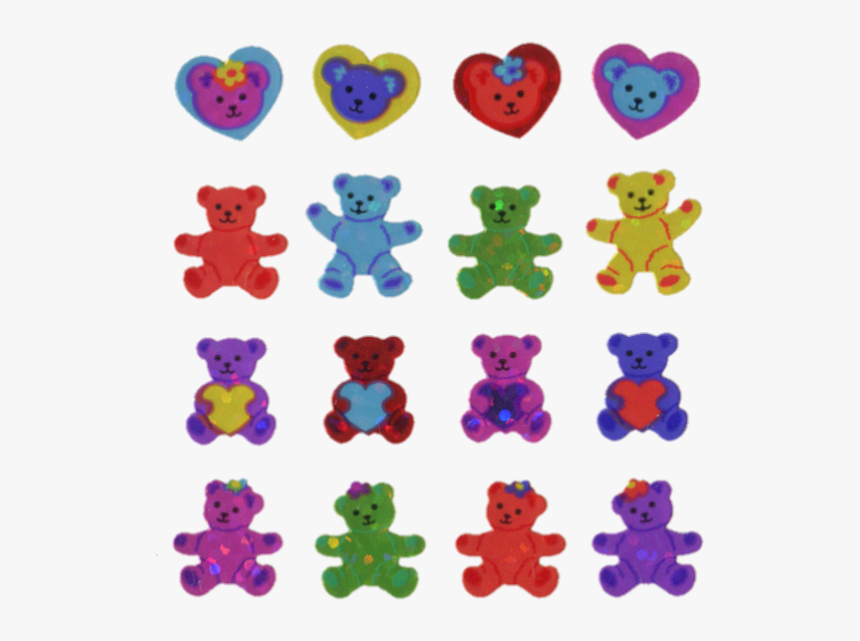 #kidcore #bear #colorful #rainbow #pack #sticker #png - Kidcore Stickers Png Pack, Transparent Png, Free Download
