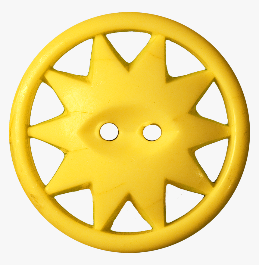 Button With Ten-pointed Star Inscribed In A Circle, - Inscribed Figure, HD Png Download, Free Download