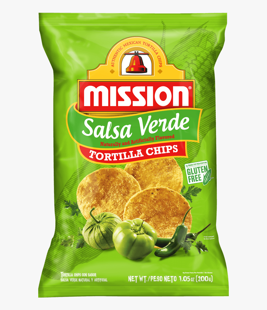 Mission Salsa Verde Tortilla Chips, HD Png Download, Free Download