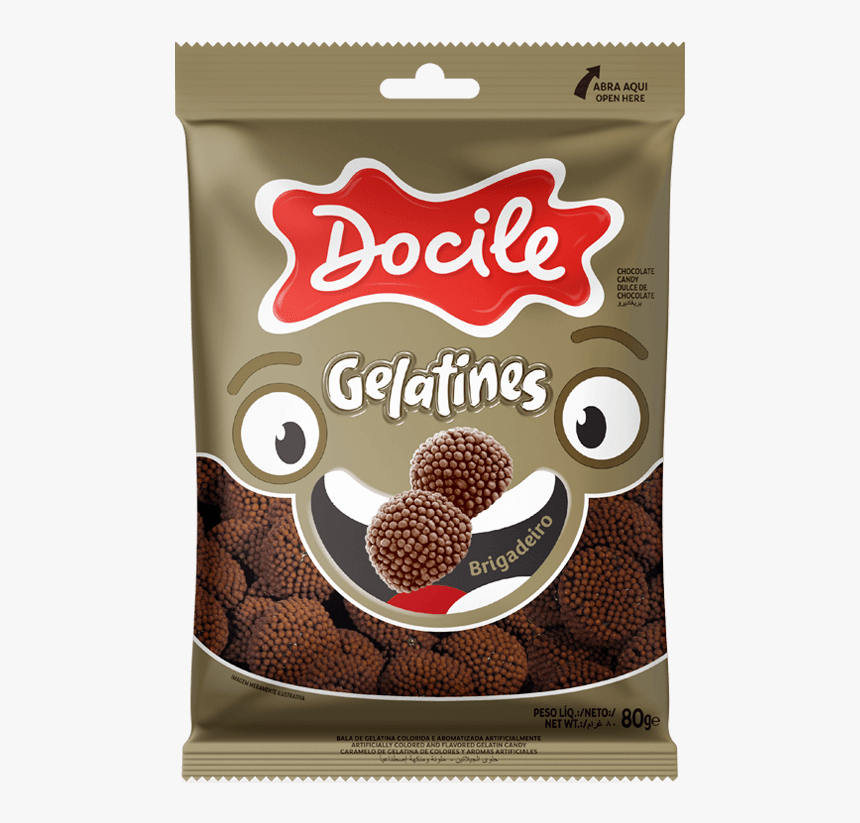 Bala De Gelatina Brigadeiro - Gelatina Docile, HD Png Download, Free Download