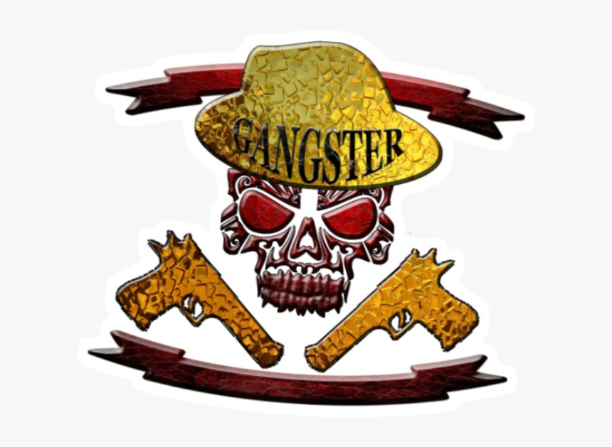 #gold #skulls #skull #guns - Illustration, HD Png Download, Free Download