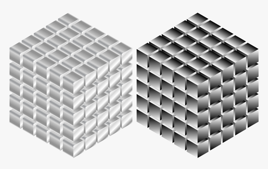 Isometric Metallic Cubes Clip Arts - Metal Isometric Cube, HD Png Download, Free Download