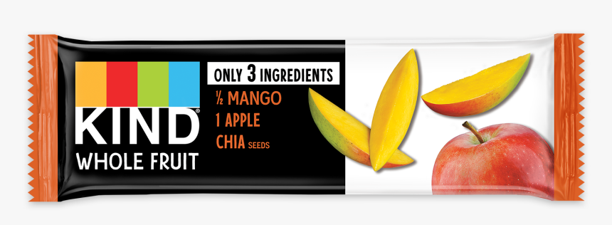 Kind Whole Fruit Bar Mango Apple Chia, HD Png Download, Free Download