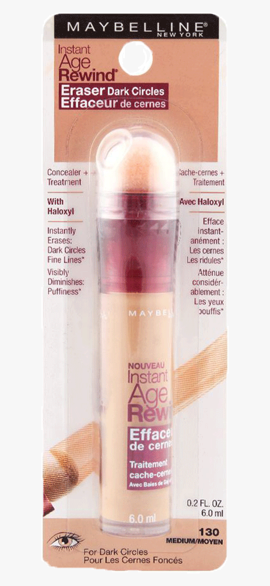 Maybelline Instant Age Rewind 130 Medium Moyen - Maybelline, HD Png Download, Free Download