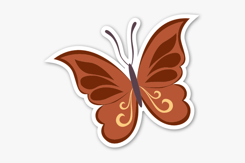 Borboleta Sticker - Borboleta Rosa Stickerapp, HD Png Download, Free Download