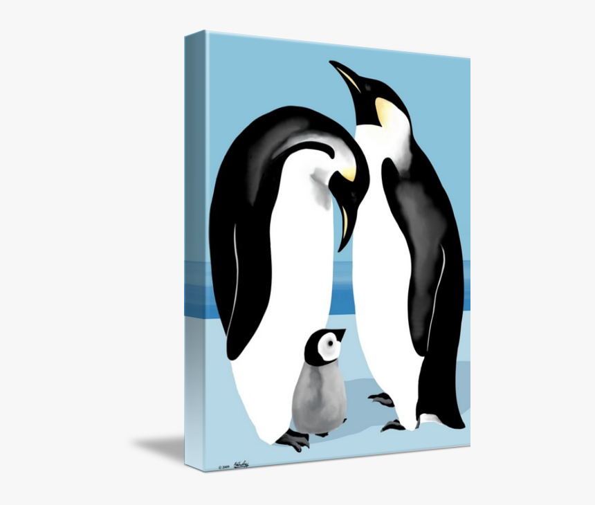 Emperor Penguin Family Art Prints By Pixel Paint Studio - Emperor Penguin, HD Png Download, Free Download