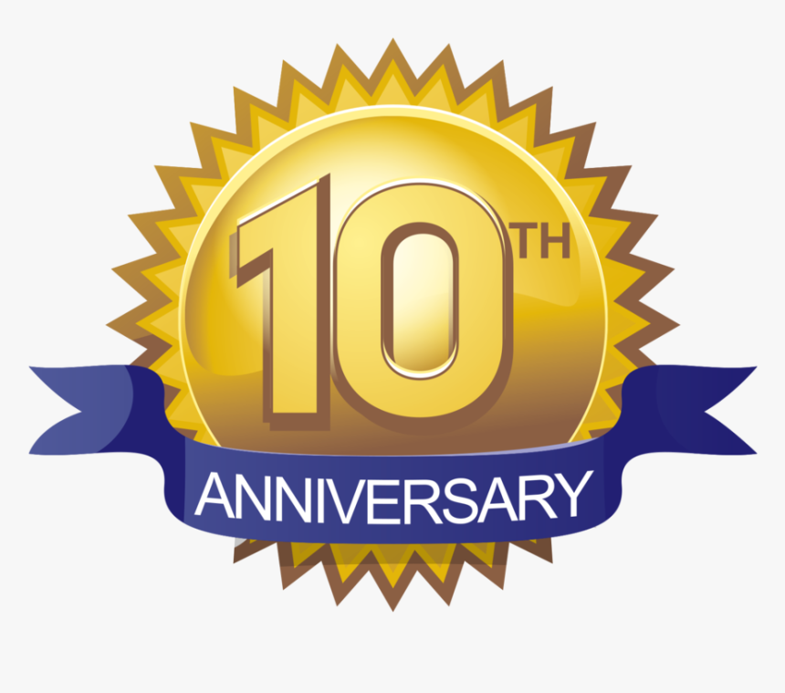 Clip Art 10th Anniversary Clip Art - 10th Anniversary Logo Png, Transparent Png, Free Download