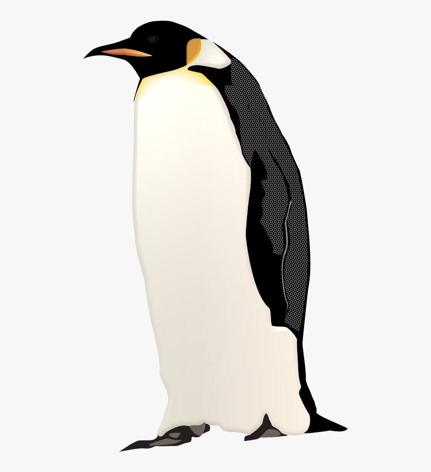 Emperor Penguin In Rw Paint - Penguins, HD Png Download, Free Download