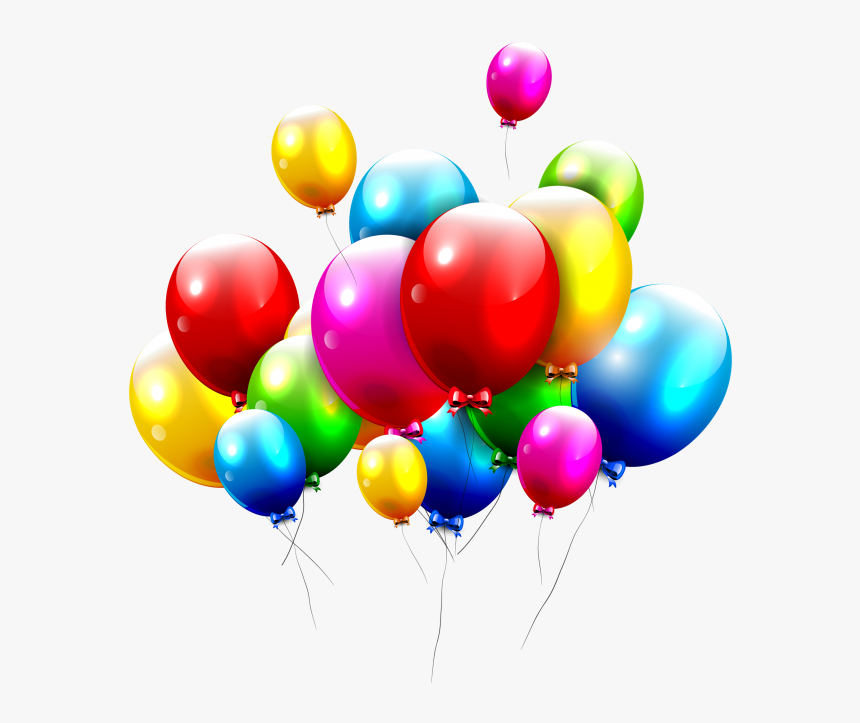 Plano De Fundo Aniversario , Png Download - Balloons For Birthday Card Design Png, Transparent Png, Free Download