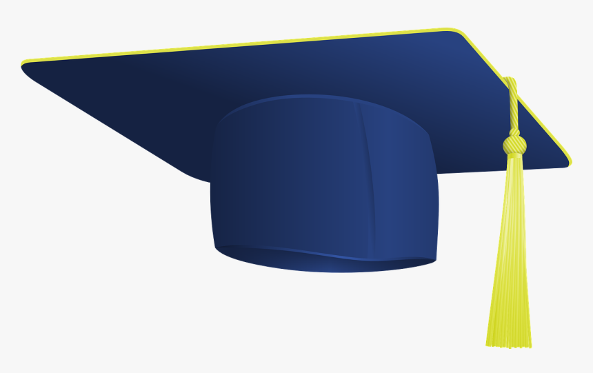 Chapeu De Formatura Em Png , Png Download - Graduation Cap Blue Vector, Transparent Png, Free Download