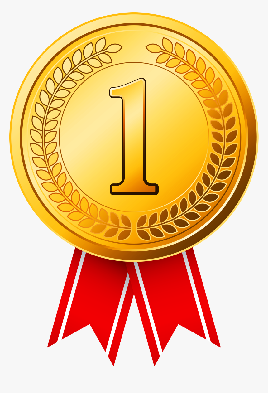 Golden Olympic Gold Cup Award Medal Clipart - Gold Medal Png, Transparent Png - kindpng