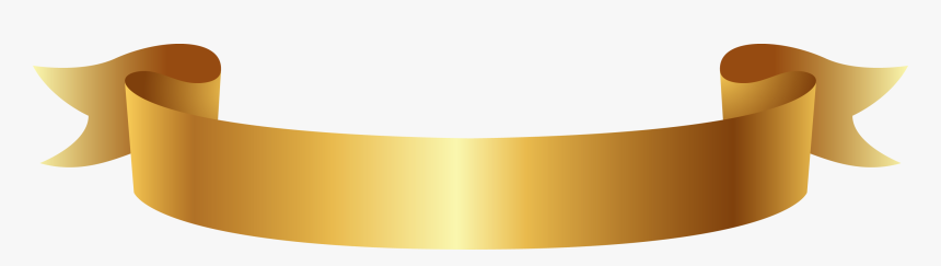 Golden Ribbon Banner Png Clipart - Gold Ribbon Vector Png, Transparent Png, Free Download