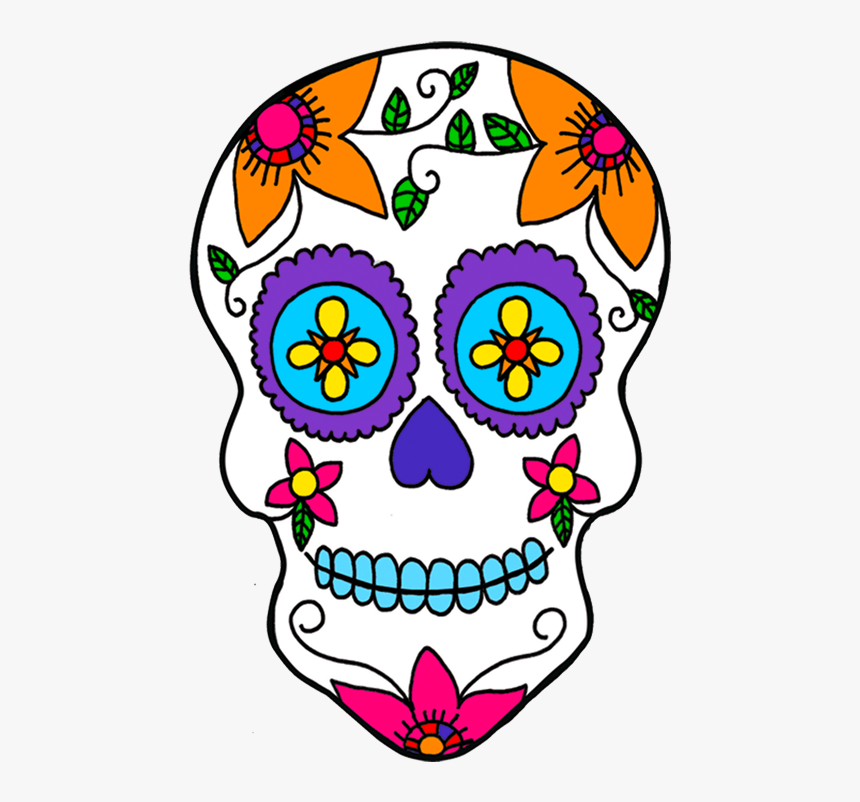 Day Of The Dead Skull Png - Mexico Day Of The Dead Clipart, Transparent Png, Free Download