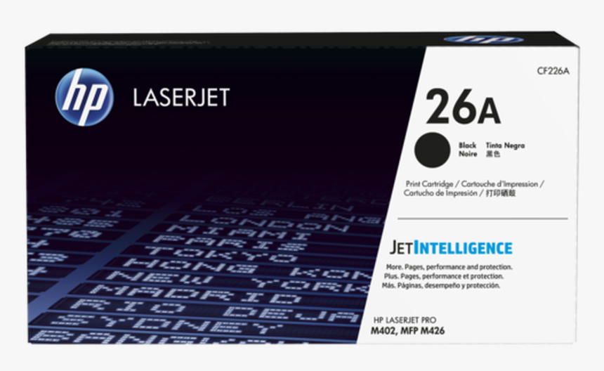 Hp 26a Black Original Laserjet Toner Cartridge - Hp Laserjet Pro M402n Toner, HD Png Download, Free Download