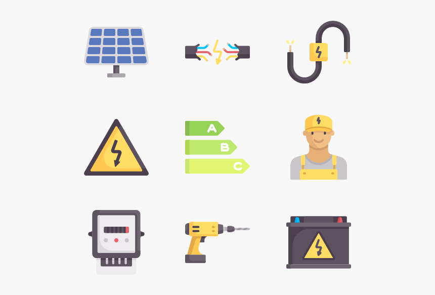 Electrician Tools And Elements - Traffic Sign, HD Png Download, Free Download