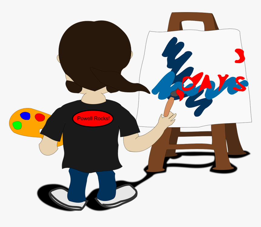 Pintura, Artista, Pincelada, Caballete - Painter Clipart, HD Png Download, Free Download