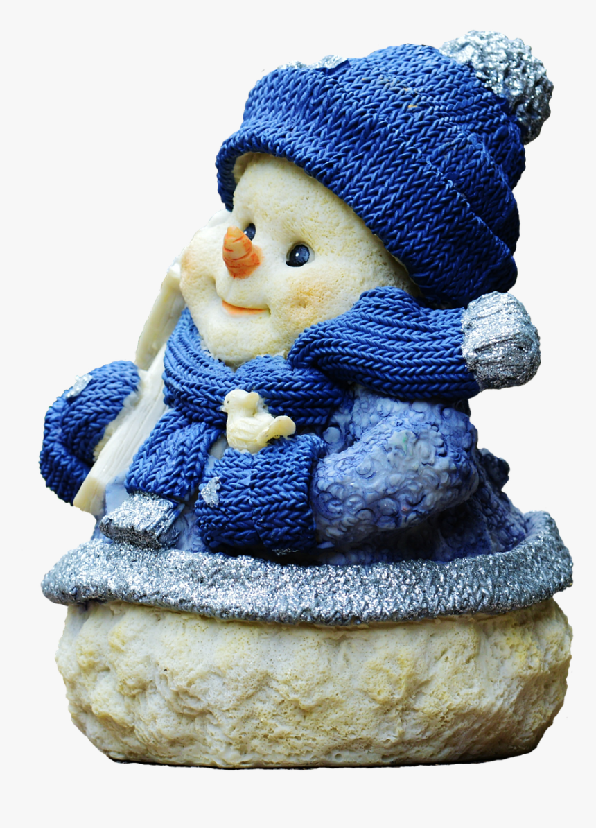 Christmas, Snowman, Figure, Santa Hat, Fun, Funny, - Figurine, HD Png Download, Free Download