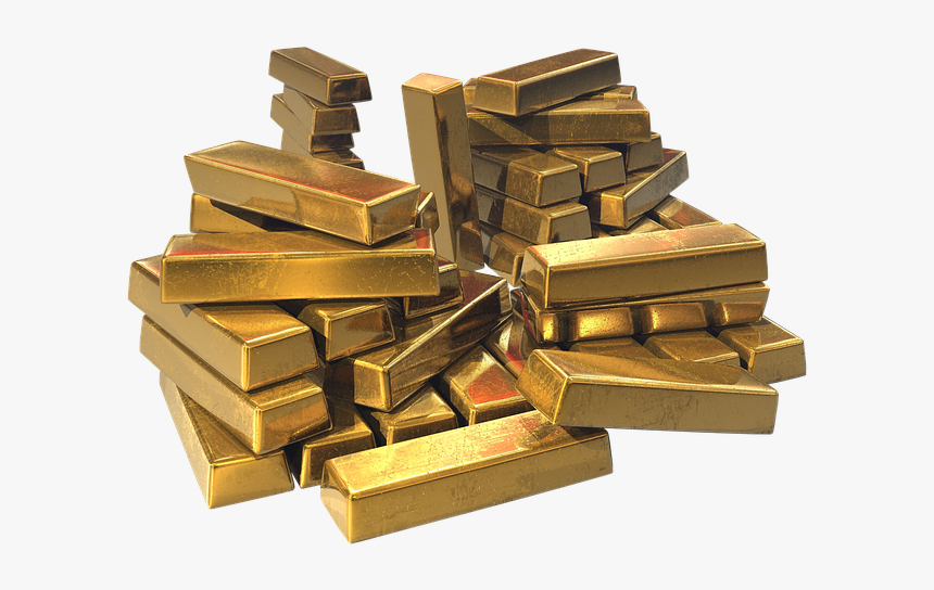 Gold, Wealth, Ingots, Treasure, Bullion, Precious, - Tesouro Barras De Ouro, HD Png Download, Free Download