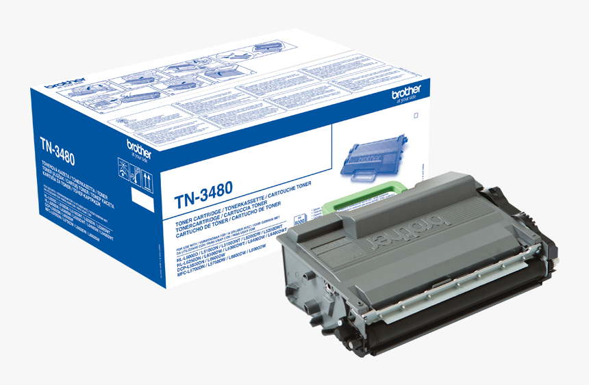 Brother Tn3480 Toner Cartridges Manchester - Brother Hl 5200dw Toner, HD Png Download, Free Download