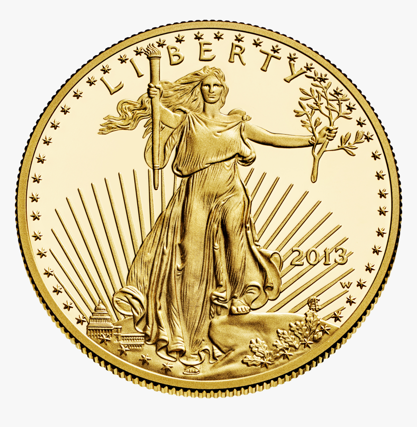 Liberty $50 Obverse - American Gold Eagle Coin, HD Png Download, Free Download
