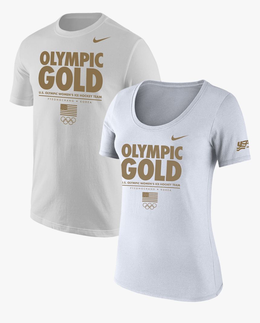 Nike Olympic Gold Medal Tee - Ice Gold T Shirt, HD Png Download, Free Download