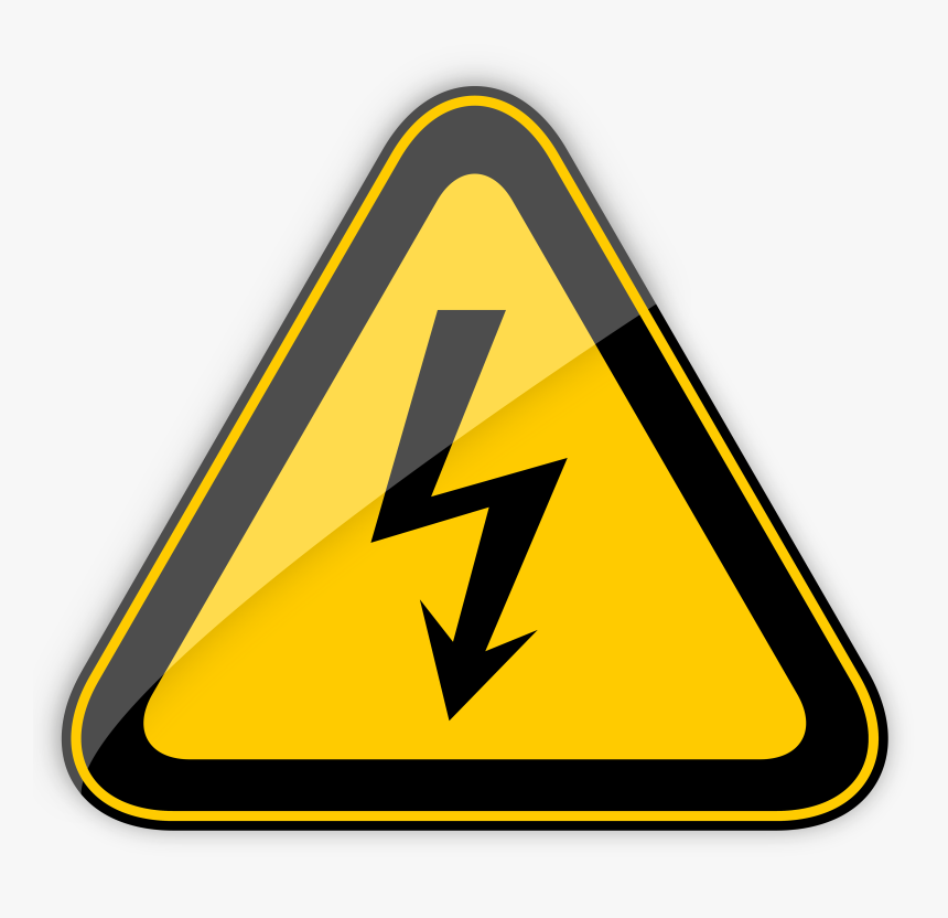 High Voltage Warning Sign Png Clipart - Transparent Danger Sign, Png Download, Free Download