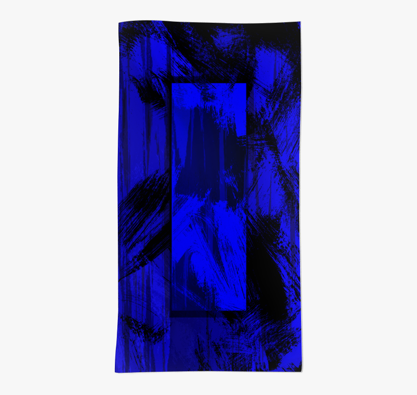 Toalha Pincelada Oriental Azul De Fv48 Designna - Modern Art, HD Png Download, Free Download
