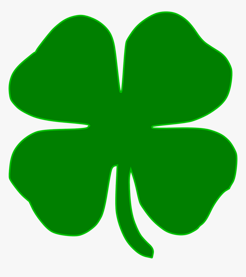 Four Leaf Clover Green, HD Png Download, Free Download