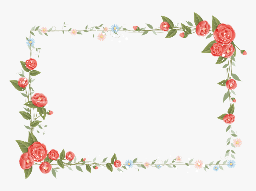 Marcos De Flores Png - Frame Border Bunga Png, Transparent Png, Free Download