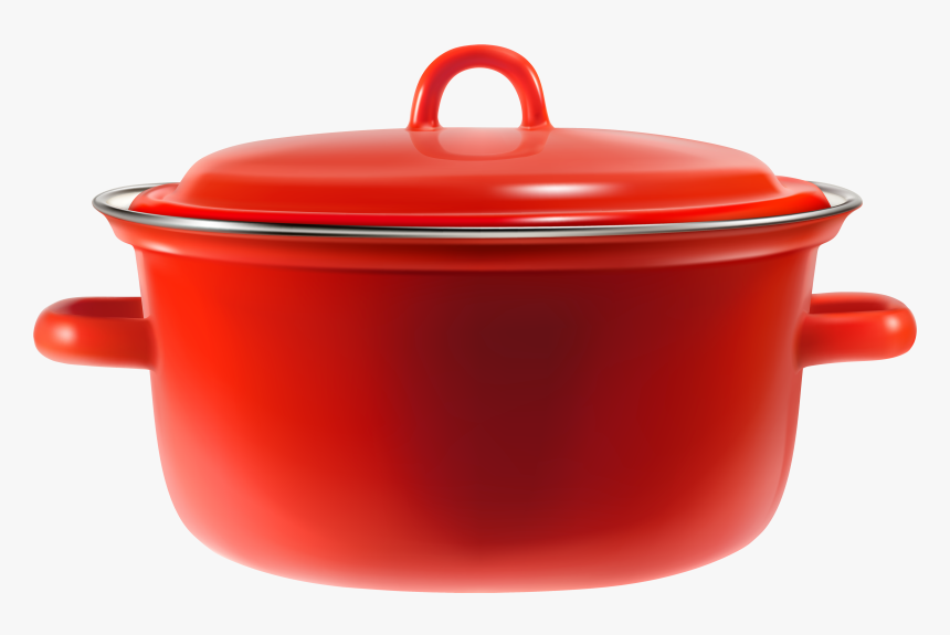 Red Cooking Pot Clipart, HD Png Download, Free Download