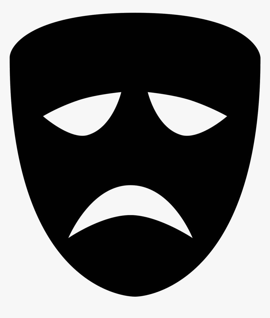 Comedy Mask Png- - Tragedy Icon Png, Transparent Png, Free Download