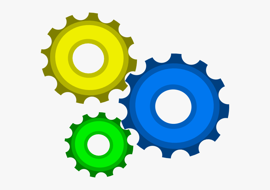 3d Gears Clip Art - Colorful Gears Clipart, HD Png Download, Free Download